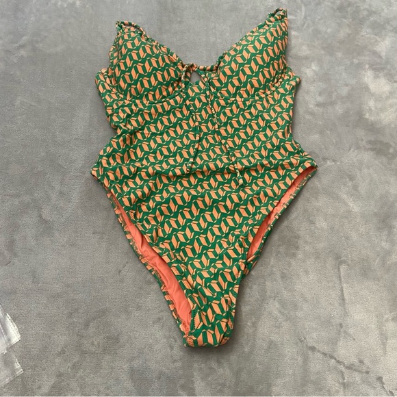 New! Montce Lucy underwire Sleeveless One-Piece Geo 27767 - Picture 8 of 14